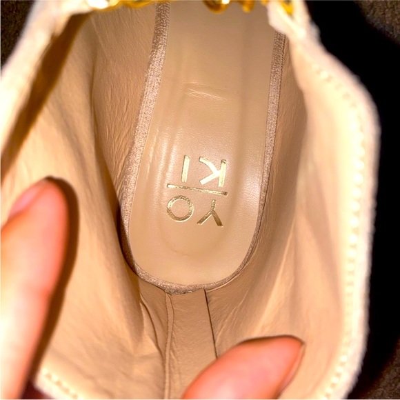 YOKI Jacklyn-49 Open-toe high heeled shoes with crisscrossed chain details - Picture 10 of 12